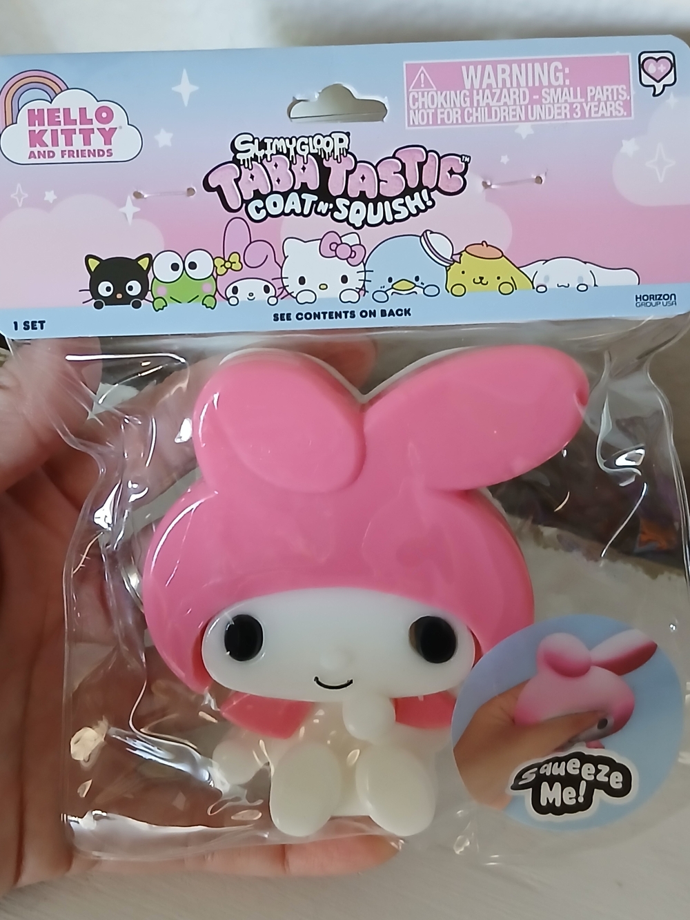 Hello Kitty Pink and White My Melody Squishy Toy